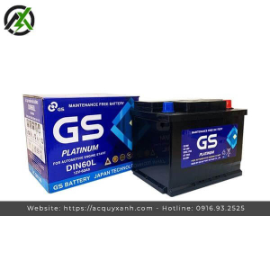 Bình ắc quy GS MF DIN60L-LBN (12V-60AH)