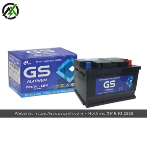 Bình ắc quy GS khô DIN70L-LBN (12V- 70AH)
